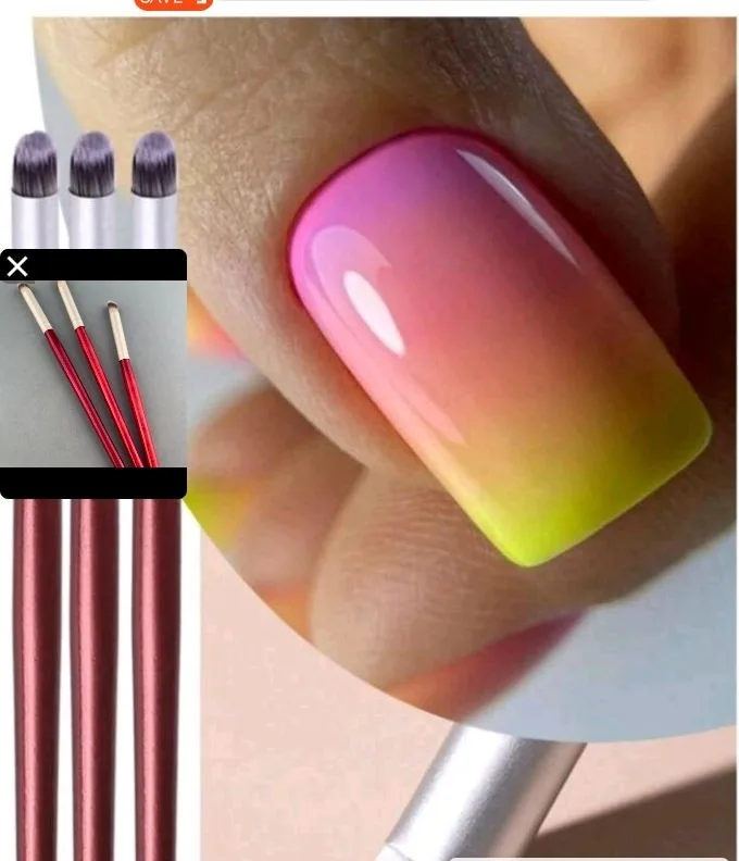 Ombre Nail Brush Set — 2